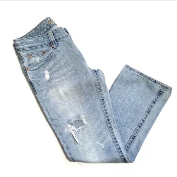 AE Vintage 1977-1985 destroyed jeans 28 inseam - Picture 3 of 6